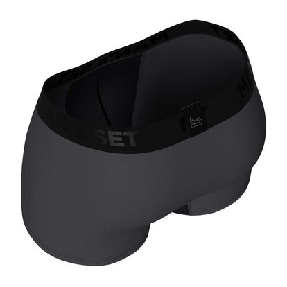 Чоловічі анатомічні боксери Anatomic Classic w/fly Light Plus, Black Series, графітовий  MAN's SET вигляд 2 