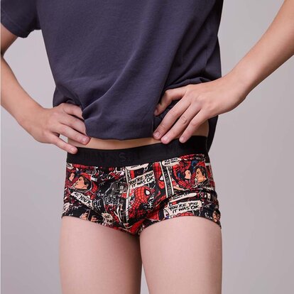 Дитячі боксери Anatomic Intimate 2.1 Kids, Black Series, Spider Hero Comic Red  MAN's SET вигляд 1 