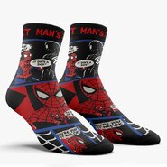 Шкарпетки чоловічі Middle Printed Socks, Spider-Verse Blue Comic
