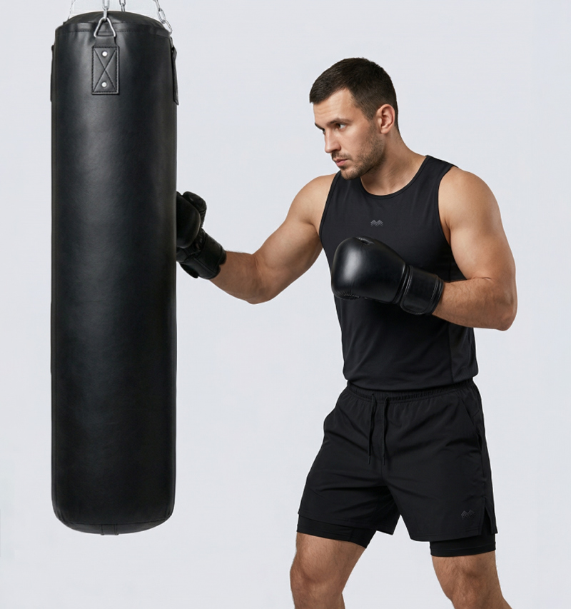 Мужские спортивные боксеры 2-в-1 от Man Set для интенсивных тренировок в зале.