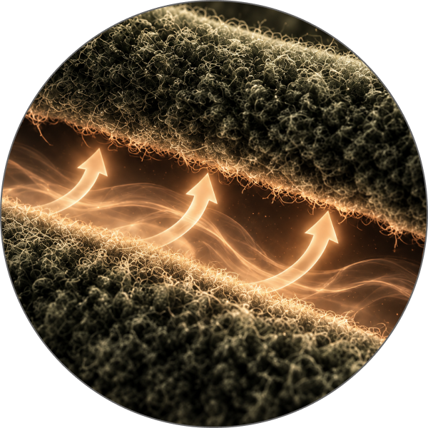 Двосторонній ворс утримує тепле повітря