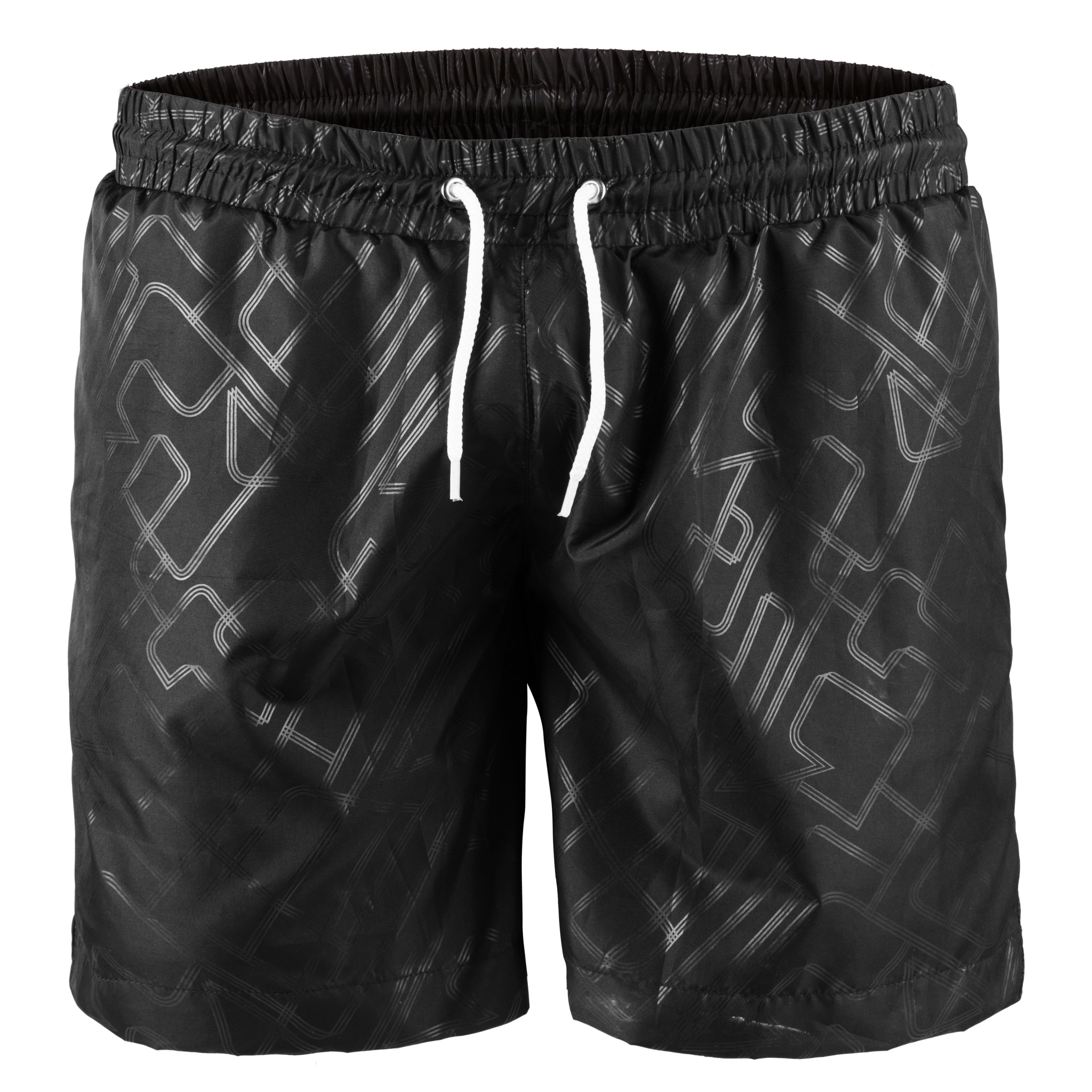 Мужские купальные шорты анатомические, черный, принт MansSet - Фото 3